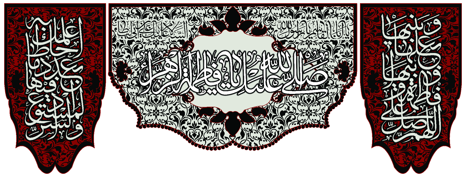 تصویر  پرچم حضرت فاطمه (س) مدل01103